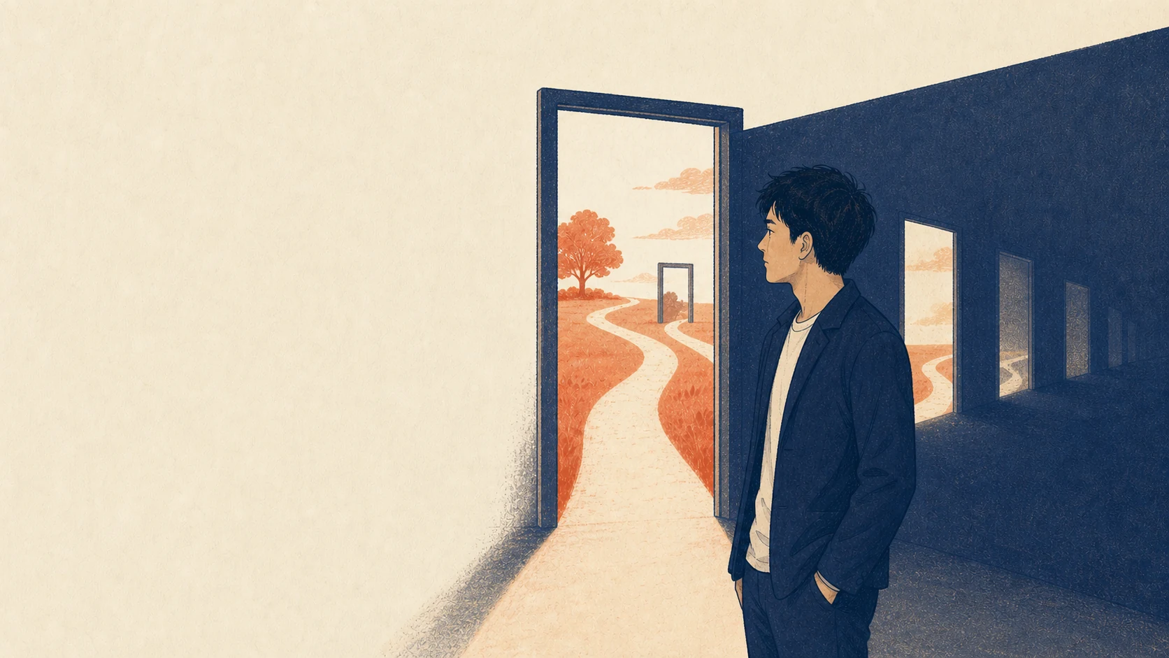 年齢とともに狭まる出会いの選択肢と、まだ開いている婚活の扉を見つめる男性