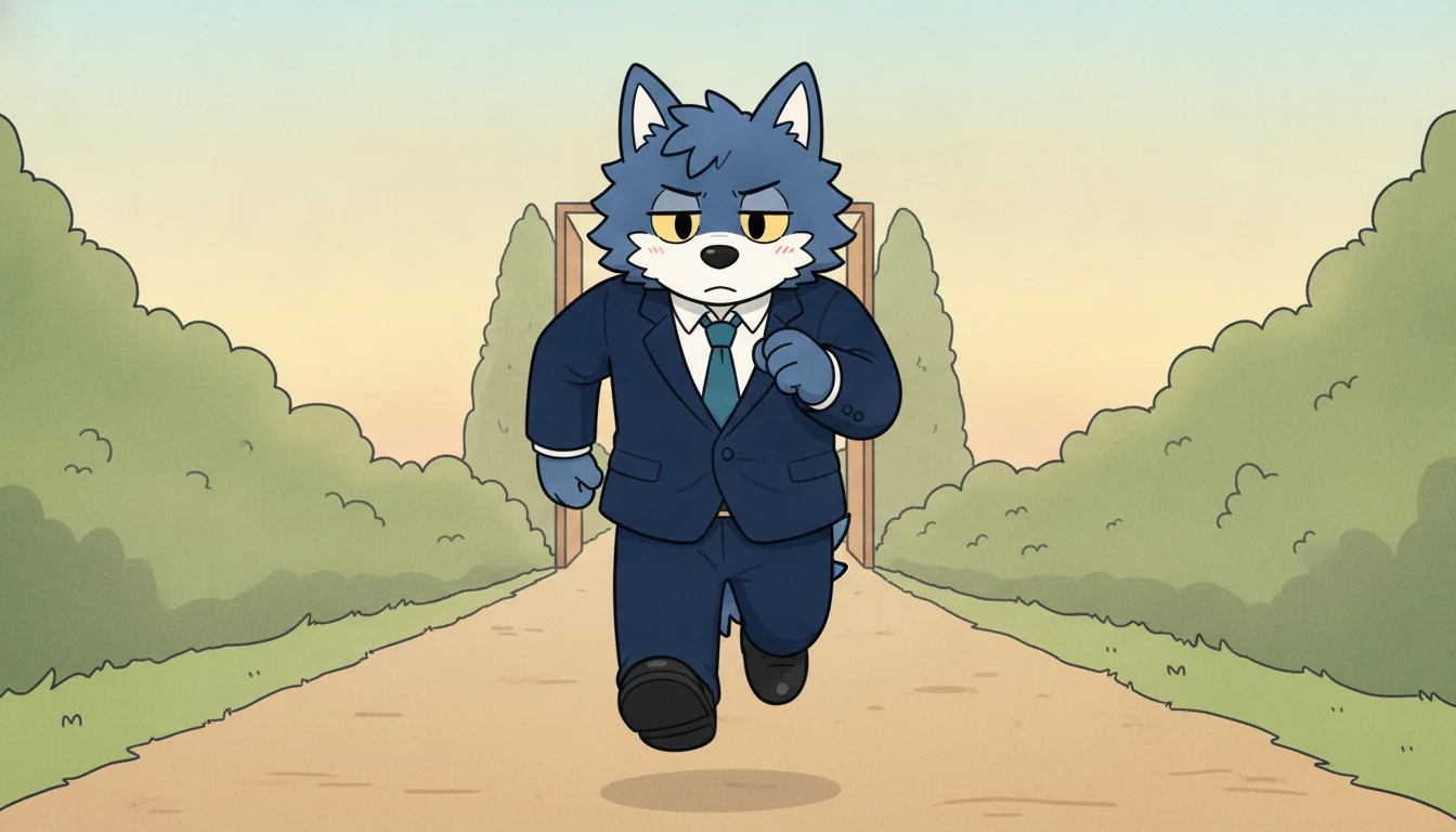 活動期間を縮めて総額を抑えようと走り出すウルフくん