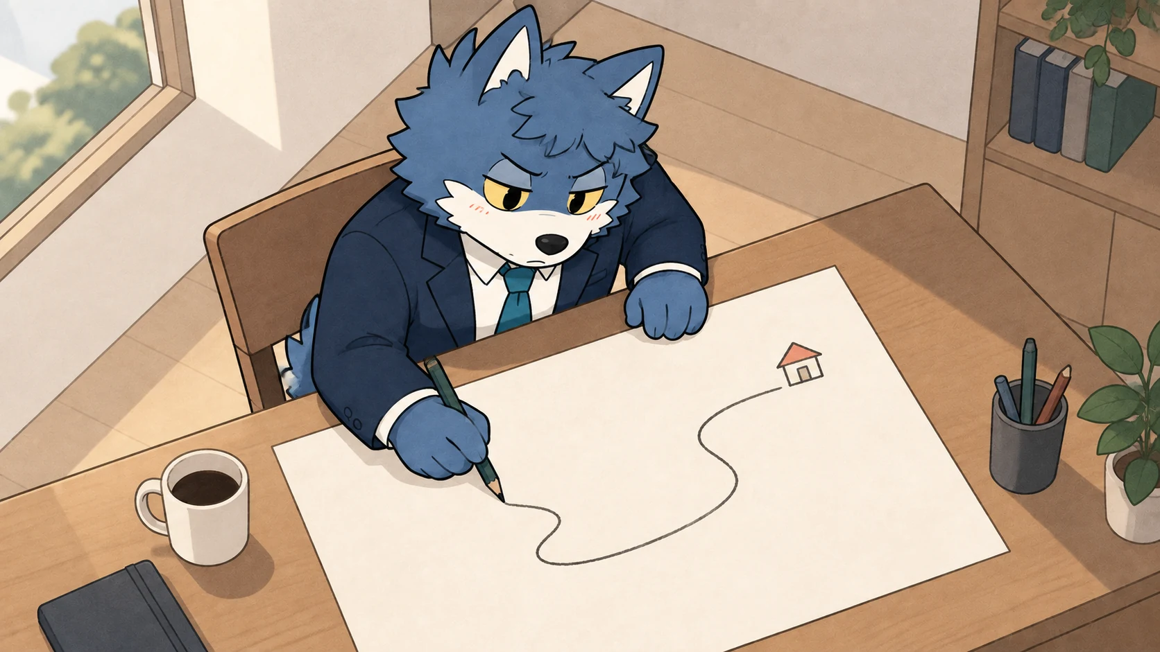 結婚後の暮らしに合わせて人生の計画を描き直すウルフくん