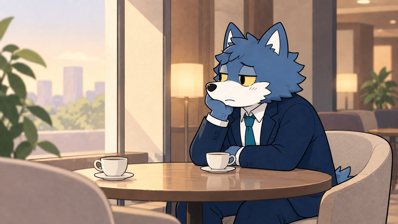会話が盛り上がっても次に会いたいか迷い、ラウンジで振り返るウルフくん